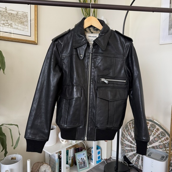 New Zadig & Voltaire Leather Jacket - Picture 6 of 12
